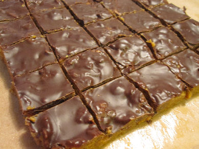 cornflakeskakor med blockchoklad